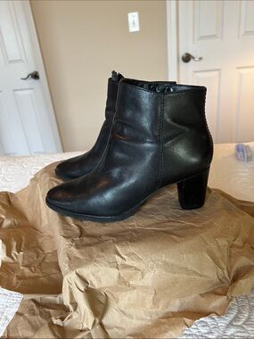 L.L. Bean Black Leather Ankle Booties